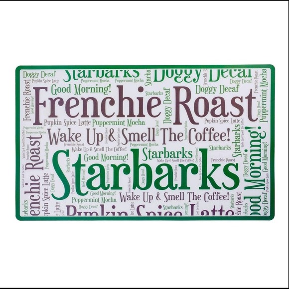 NEW Starbarks Frenchie Roast Dog Food Mat - Picture 1 of 3